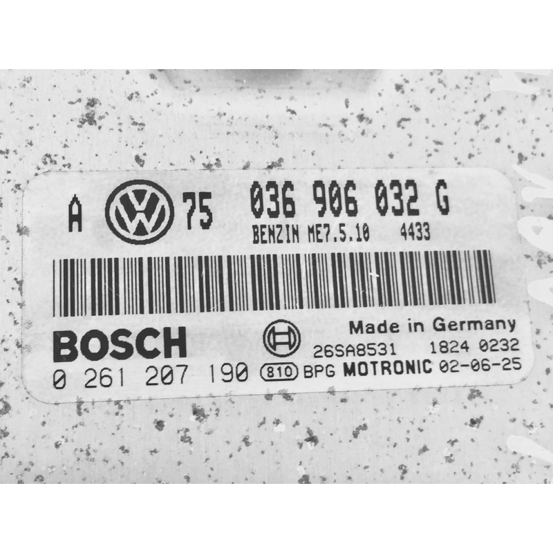 VW / Audi Motorsteuergerät 1.4 Liter Bosch 03690603G 0261207190