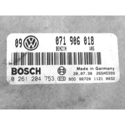 VW / Audi Motorsteuergerät 2.3 V5 VR5 Bosch 071906018 0261204753