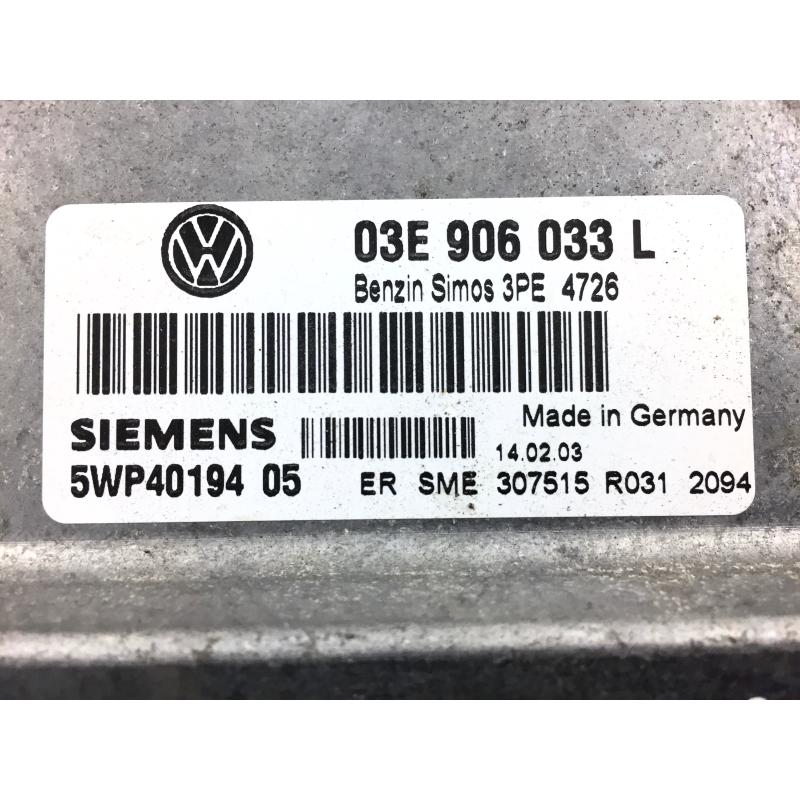 VW / Seat / Skoda Motorsteuergerät 1.2 Liter AZQ  Siemens 03E906033L