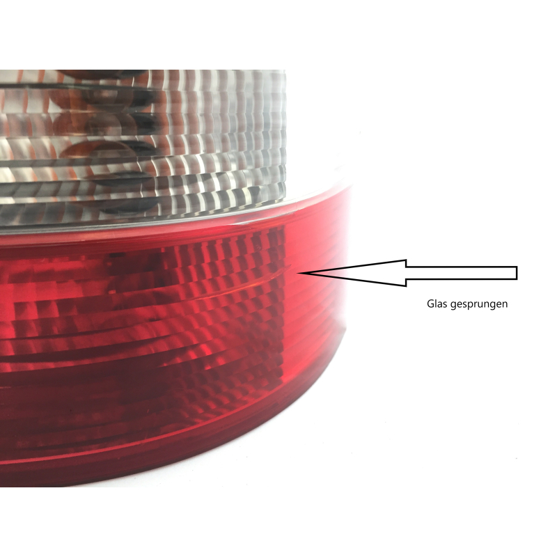 VW Transporter T5 (2003-2015) Rücklicht / Rückleuchte Rechts Rot/Weiß [Nur für Heckklappe nicht Flügeltür] 7H5 945 096F