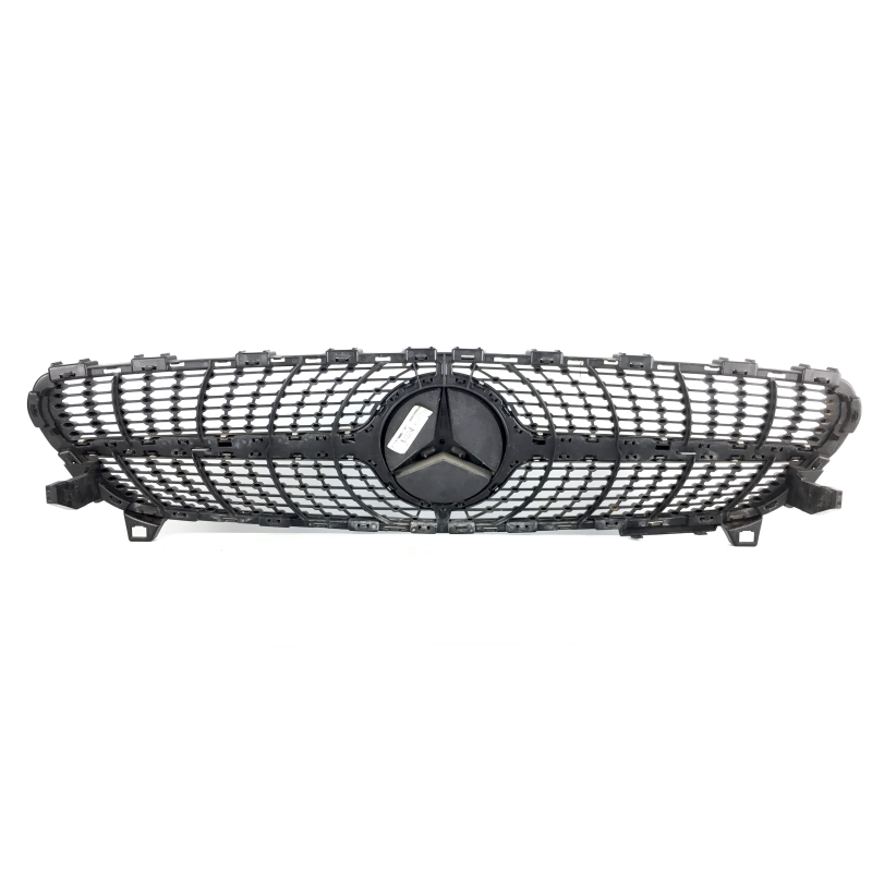 Mercedes Benz A-Klasse W176 Kühlergrill / Kühlergitter AMG Diamant Silber inkl. Mercedes Stern Facelift (ab 2012) A1768881760 A0008880060