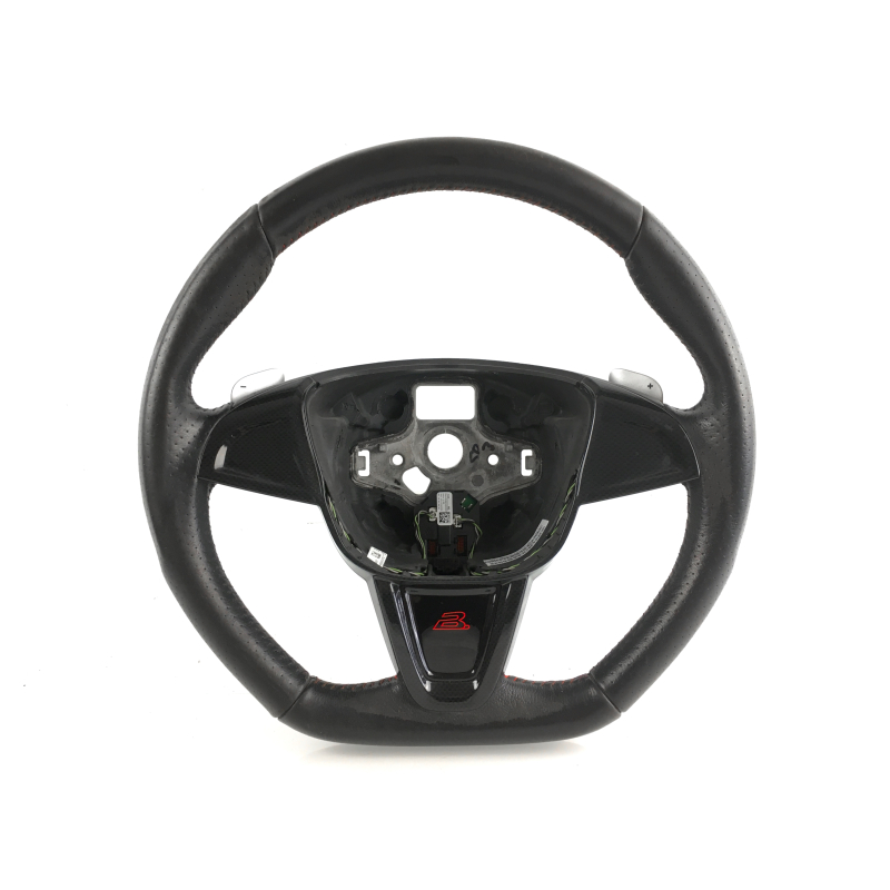 Seat Ibiza 6J Cupra Bocanegra (2008-2017) Lenkrad / Lederlenkrad mit Schaltwippen für Automatikgetriebe 6J0419091